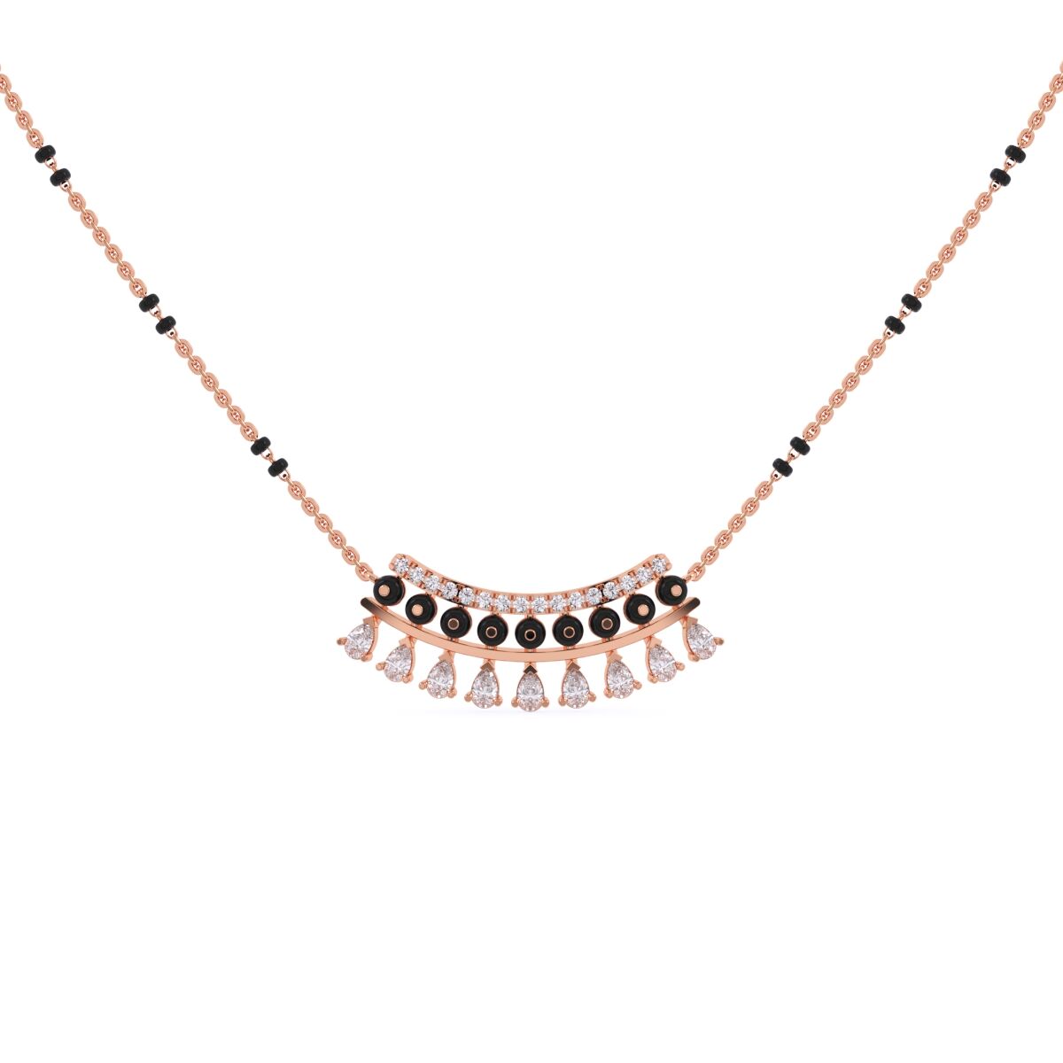 Attractive Pear Diamond Mangalsutra